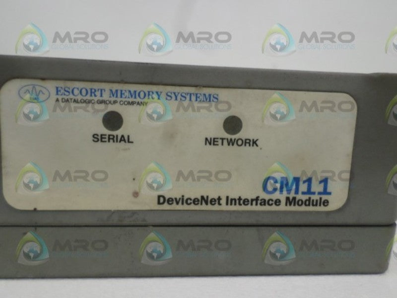 ESCORT MEMORY SYSTEMS CM11 DEVICENET INTERFACE MODULE UNMP