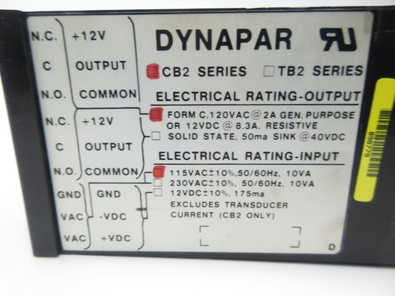 DYNAPAR CB2 115VAC (AS PICTURED) UNMP