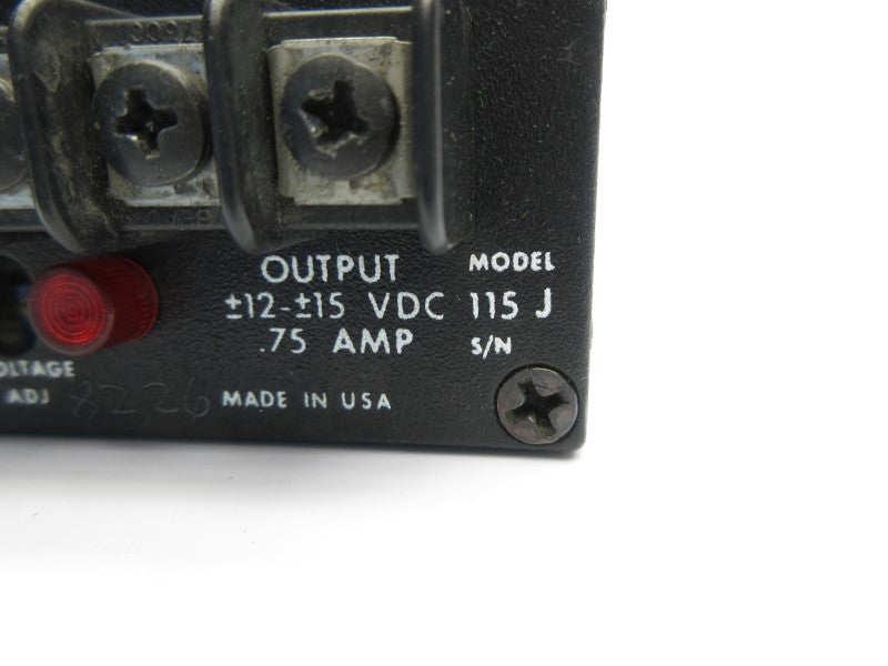RO ASSOCIATES 115J 100VAC .75A UNMP