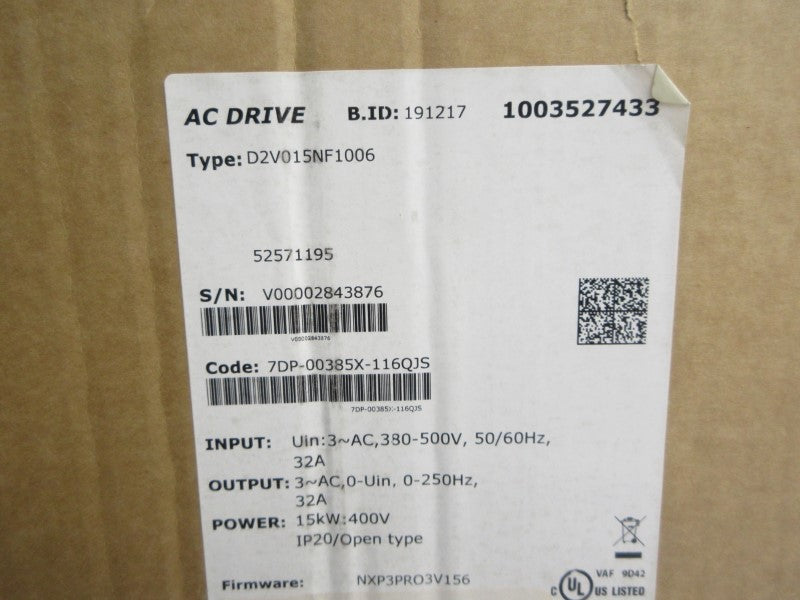 KONE CRANES D2V015NF1016 380-500VAC 32A NSMP
