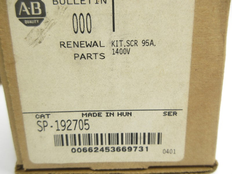 ALLEN BRADLEY SP-192705 1400V 95A (BR/WH) NSMP
