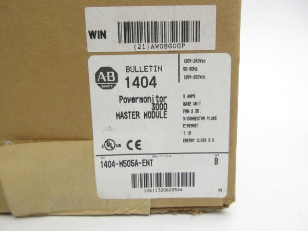ALLEN BRADLEY 1404-M505A-ENT SER. B F/W 2.35 120-240VAC 5A NSMP