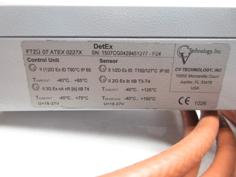 CV TECHNOLOGY FTZU07ATEX0227X 18-27V NSNP