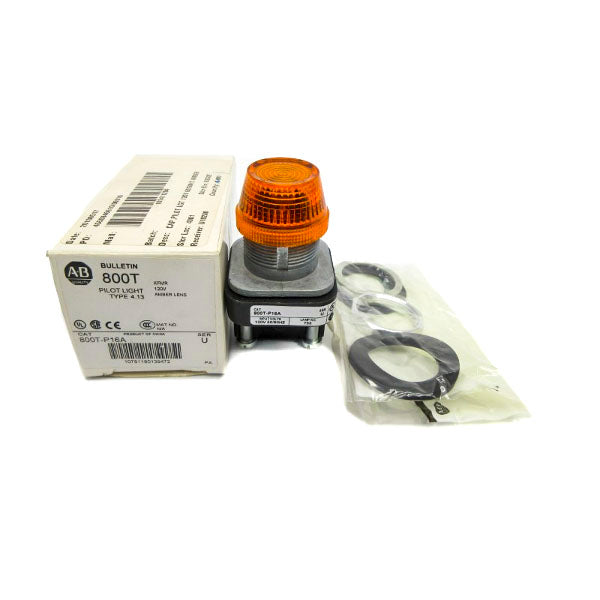 ALLEN BRADLEY 800T-P16A SER. U 120V (WH) NSMP