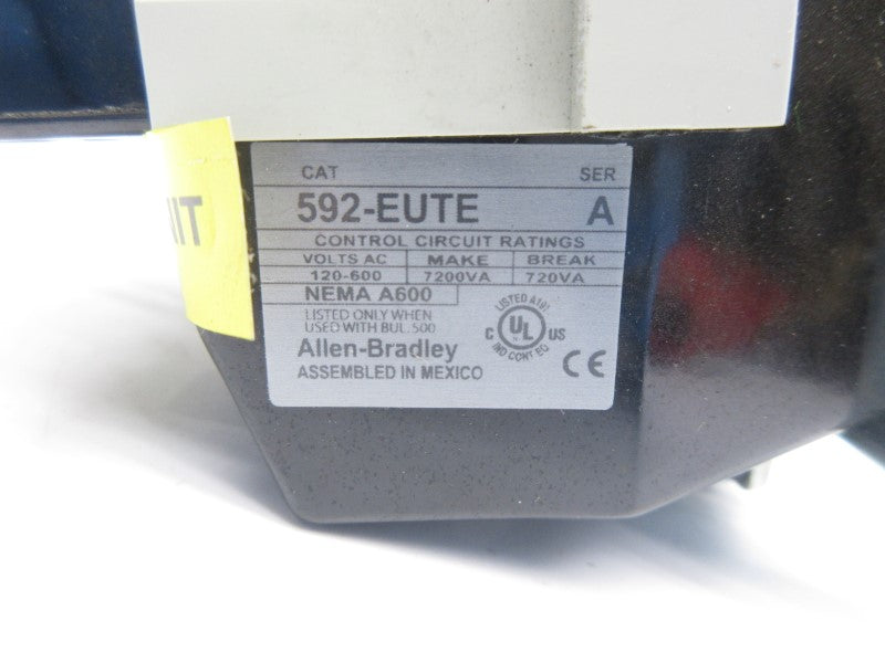 ALLEN BRADLEY 592-EUTE SER. A 120-600VAC NSNP