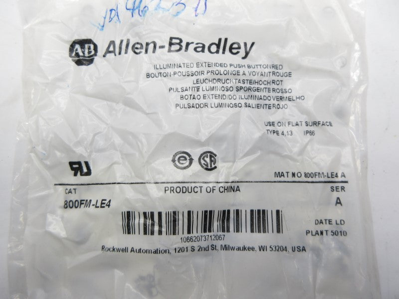 ALLEN BRADLEY 800FM-LE4 SER. A NSMP