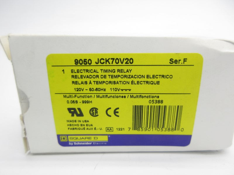 SQUARE D 9050JCK70V20 SER. F 110/120V NSMP