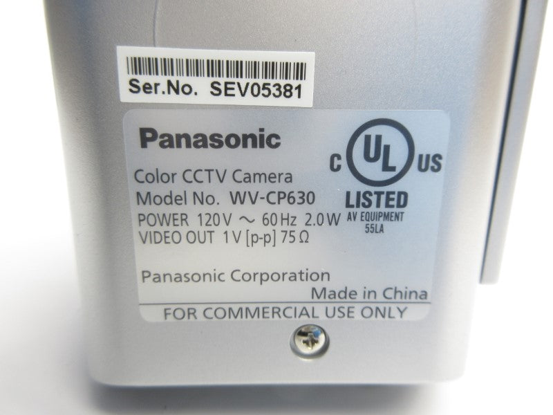 PANASONIC WV-CP630 120V NSNP