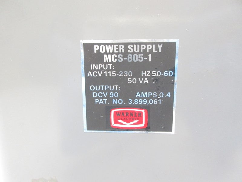 WARNER ELECTRIC MCS-805-1 115-230V NSNP