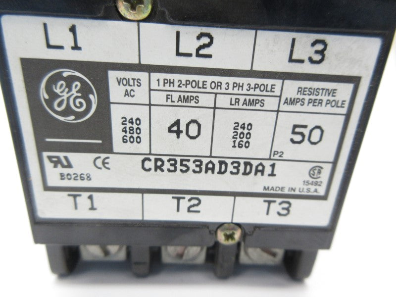 GENERAL ELECTRIC CR353AD3DA1 110/120V NSNP