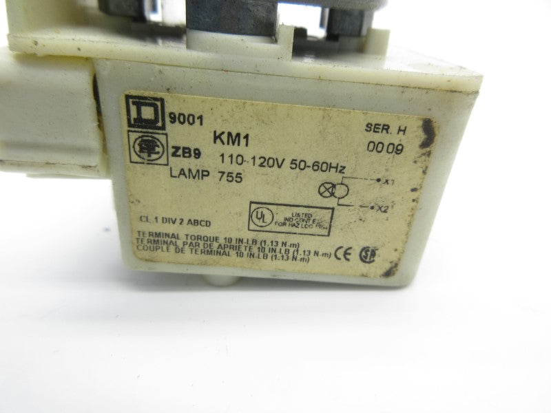 SQUARE D 9001KM1R SER. H 110-120V (AS PICTURED2) NSNP