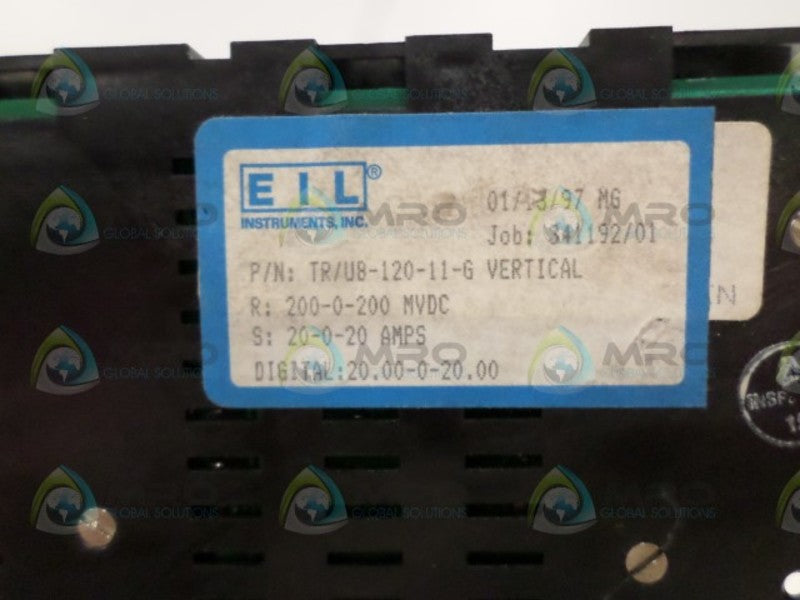 EIL INSTRUMENTS TR/UB-120-11-G PANEL METER 20-0-20A UNMP