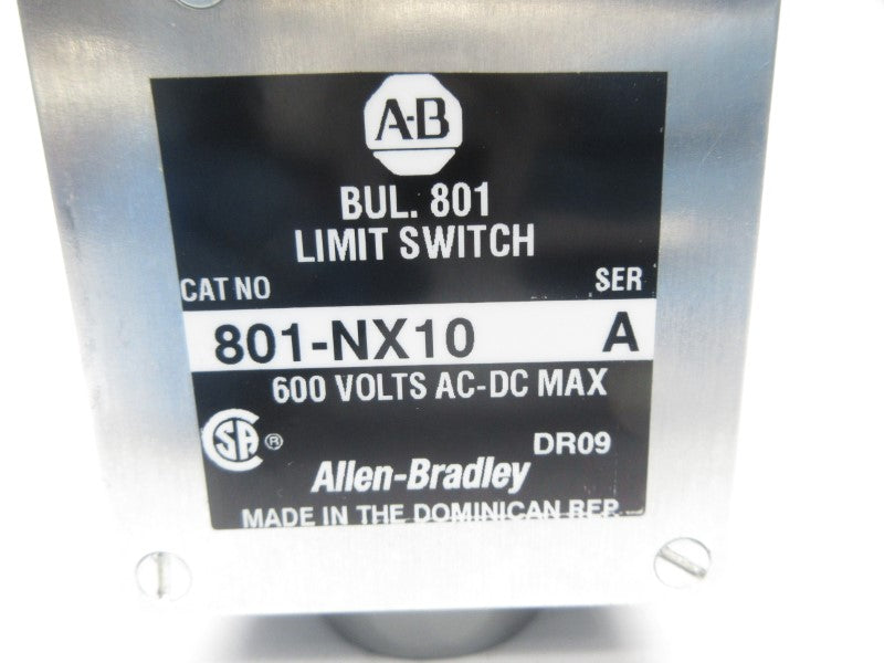 ALLEN BRADLEY 801-NX10 SER. A 600VAC/DC NSNP