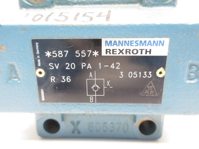 REXROTH SV20PA1-42 587557 UNMP