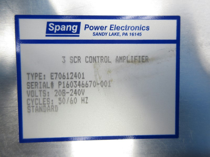 SPANG E70612401 208-240V NSNP