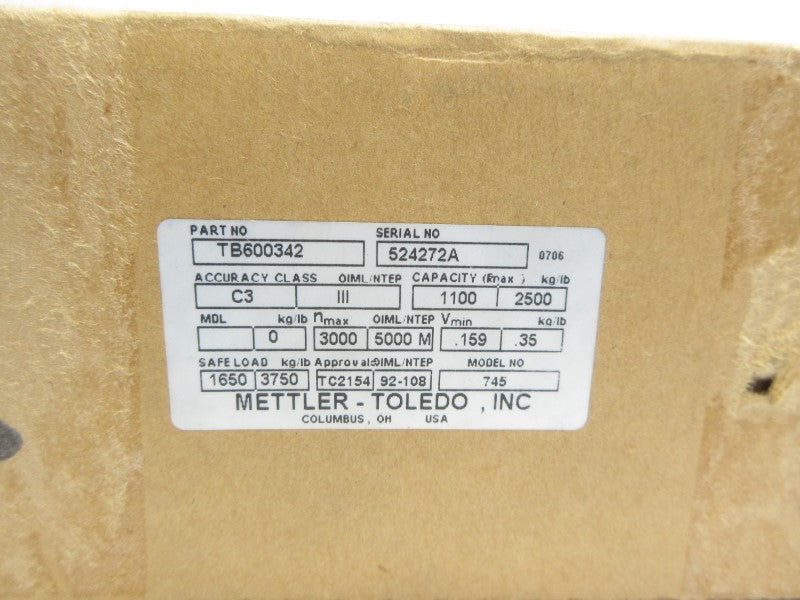 METTLER TOLEDO TB600342 NSMP