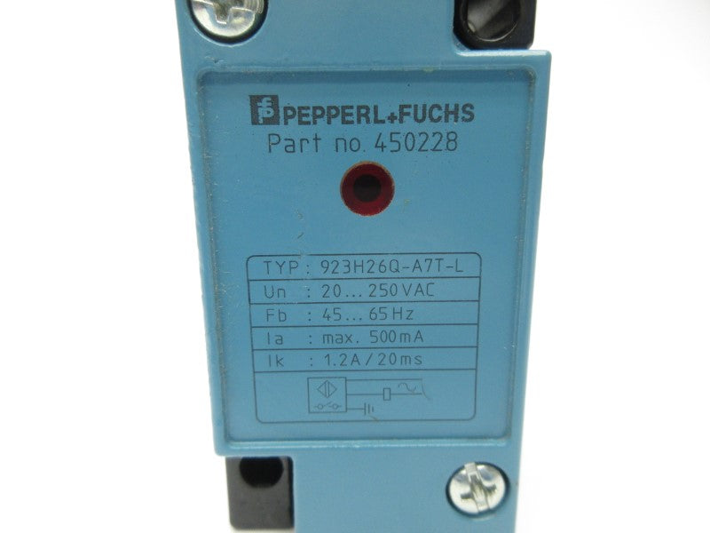 PEPPERL+FUCHS 923H26Q-A7T-L 450228 20-250VAC NSNP