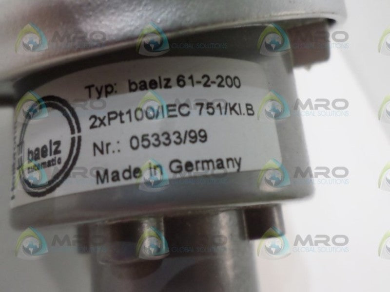 HELIBRONN BAELZ 61-2-200 2xPt100/IEC TEMPERATURE SENSOR NSNP