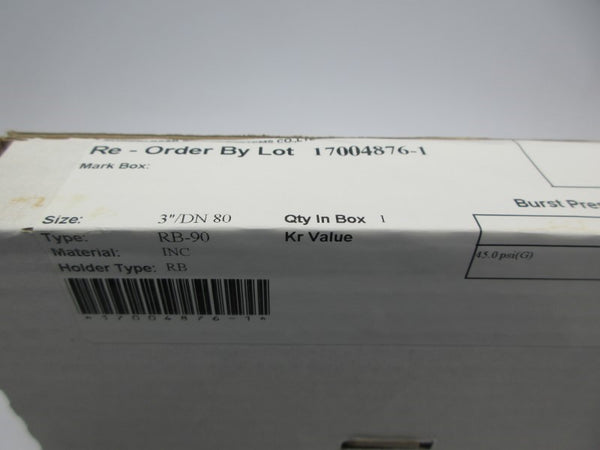 BS&B RB-90 45.0PSI 3" NSFS