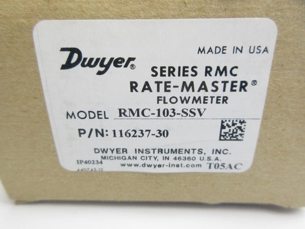 DWYER RMC-103-SSV 116237-30 NSMP