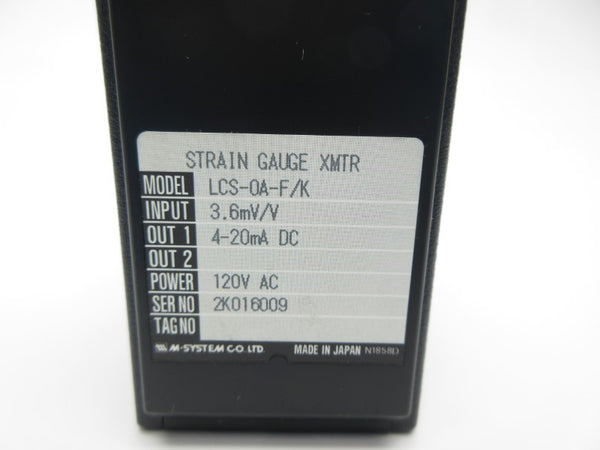 M-SYSTEM LCS-0A-F/K 120VAC NSNP
