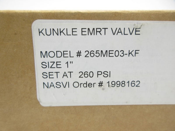 KUNKLE 265ME03-KF 260PSI 1" NSMP
