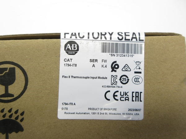 ALLEN BRADLEY 1794-IT8 SER. A F/W K.4 DATE: 2023 NSFS