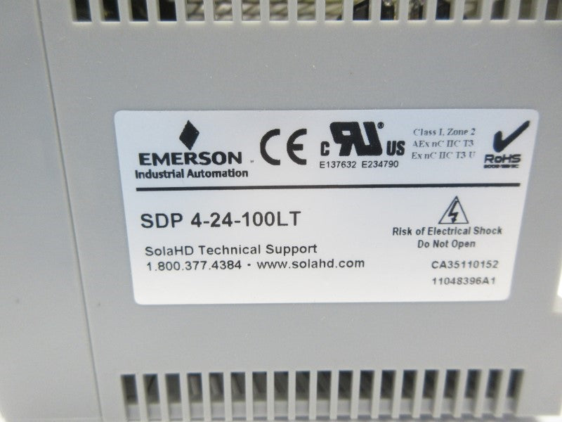 SOLA SDP4-24-100LT 115/230VAC 1.8/1.0A NSNP