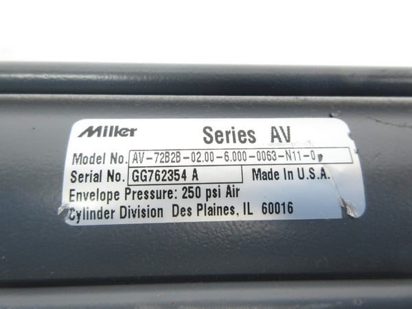 MILLER AV-72B2B-02.00-6.000-0063-N11-0 250PSI NSNP