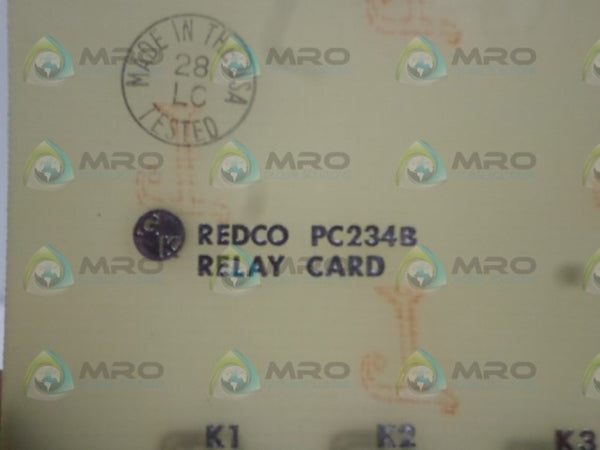 LLOYD CONTROLS REDCO PC234B RELAY CARD UNMP