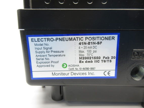 ELECTRO-PNEUMATIC 41N-E1N-SF 100PSI NSNP