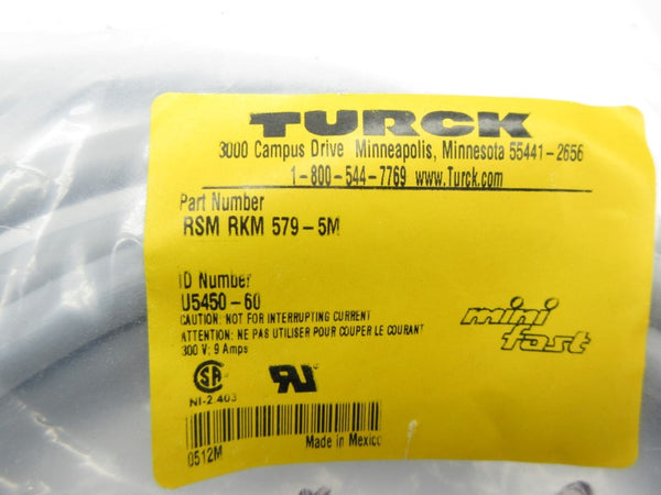 TURCK RSMRKM579-5M U5450-60 300V 9A NSMP