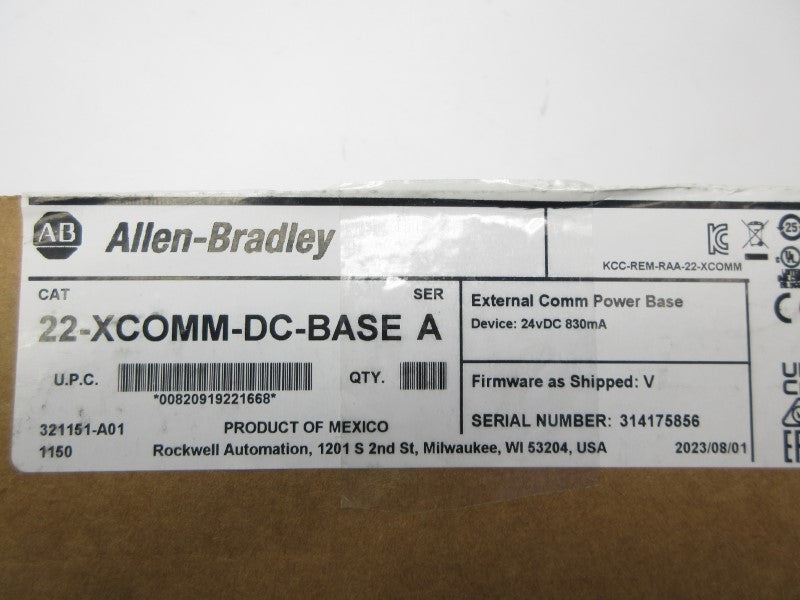 ALLEN BRADLEY 22-XCOMM-DC-BASE SER. A F/W V 24VDC NSMP