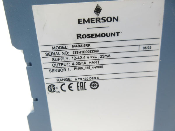 ROSEMOUNT 644RA15RK 12-42.4V NSNP
