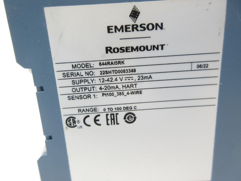ROSEMOUNT 644RA15RK 12-42.4V NSNP