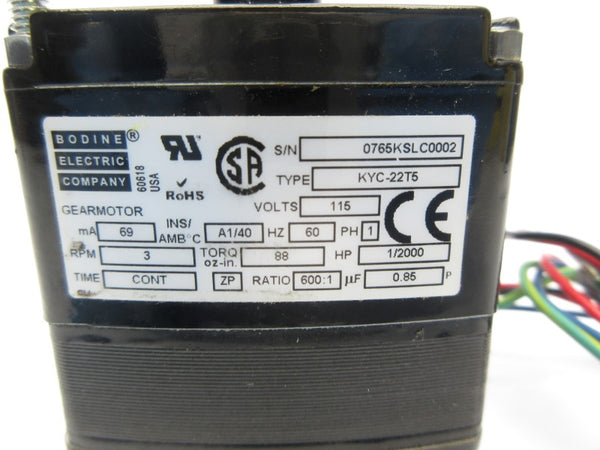 BODINE ELECTRIC KYC-22T5 115V NSNP