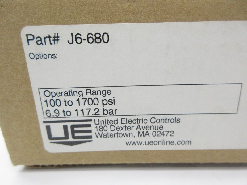 UNITED ELECTRIC J6-680 480VAC 15A 100-1700PSI NSMP