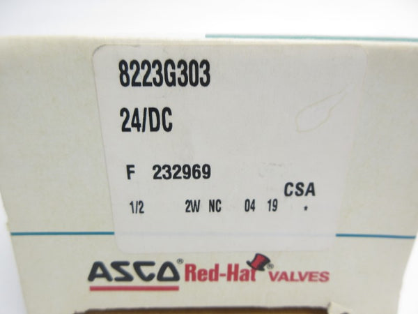 ASCO 8223G303 24VDC 25-150PSI 1/2" NSMP