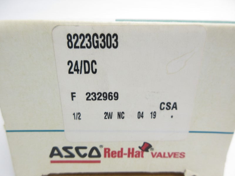 ASCO 8223G303 24VDC 25-150PSI 1/2" NSMP