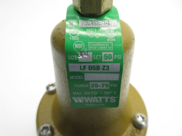 WATTS LFU5BZ3 25-75PSI 3/4" NSNP