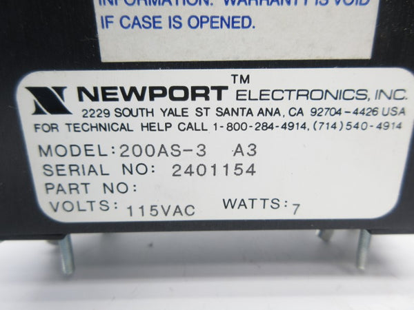 NEWPORT 200AS-3 115VAC NSNP