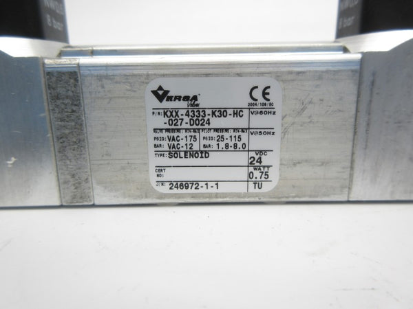 VERSA KXX-4333-K30-HC-027-D024 24VDC 25-115PSI NSNP