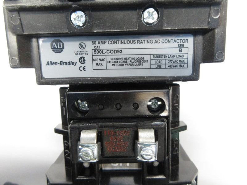 ALLEN BRADLEY 500L-COD93 SER. B 110/115-120V 60A NSNP
