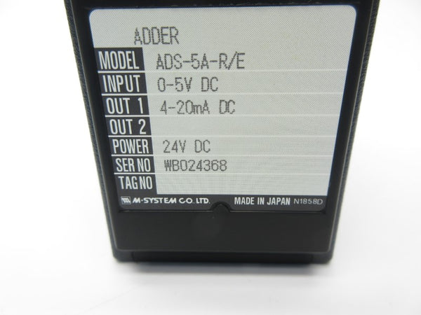 M-SYSTEM ADS-5A-R/E 0-5VDC NSNP