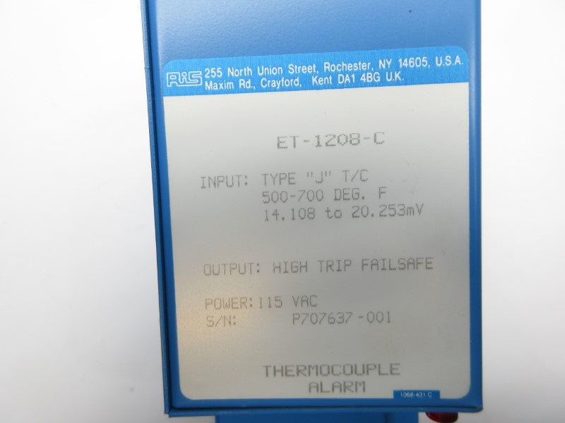 RIS ET-1208-C 115VAC NSNP