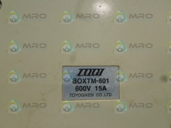 TOGI BOXTM-801 RELAY BOX 600V UNMP