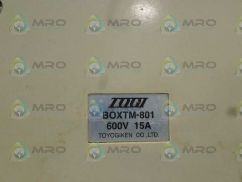 TOGI BOXTM-801 RELAY BOX 600V UNMP