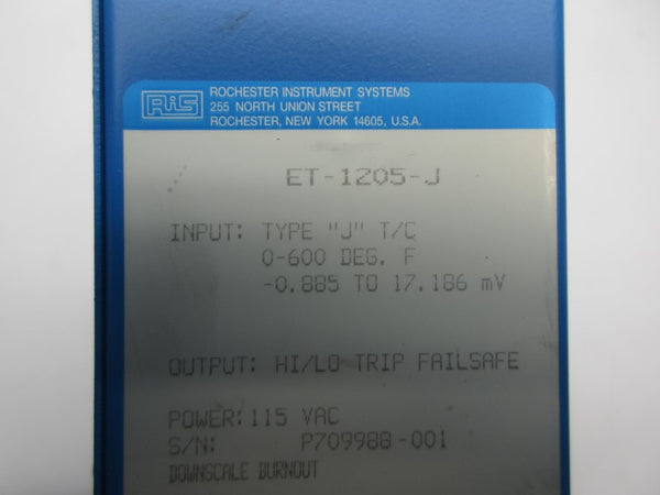 RIS ET-1205-J 115VAC UNMP