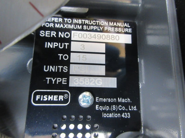 FISHER 3582G 3-15PSI NSNP
