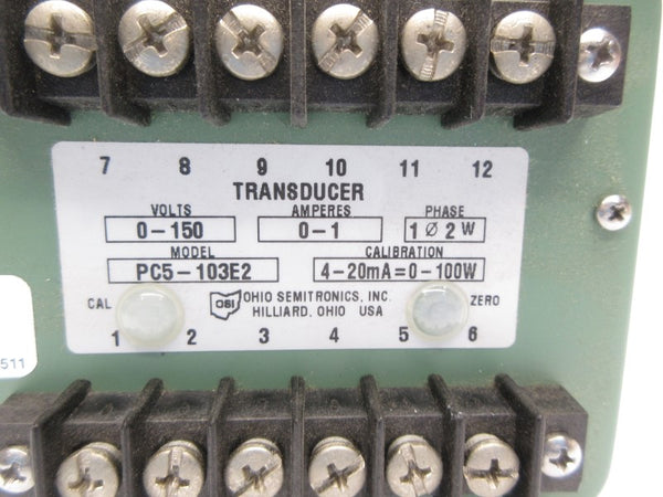 OHIO SEMITRONICS PC5-103E2 0-150V 0-1A NSNP
